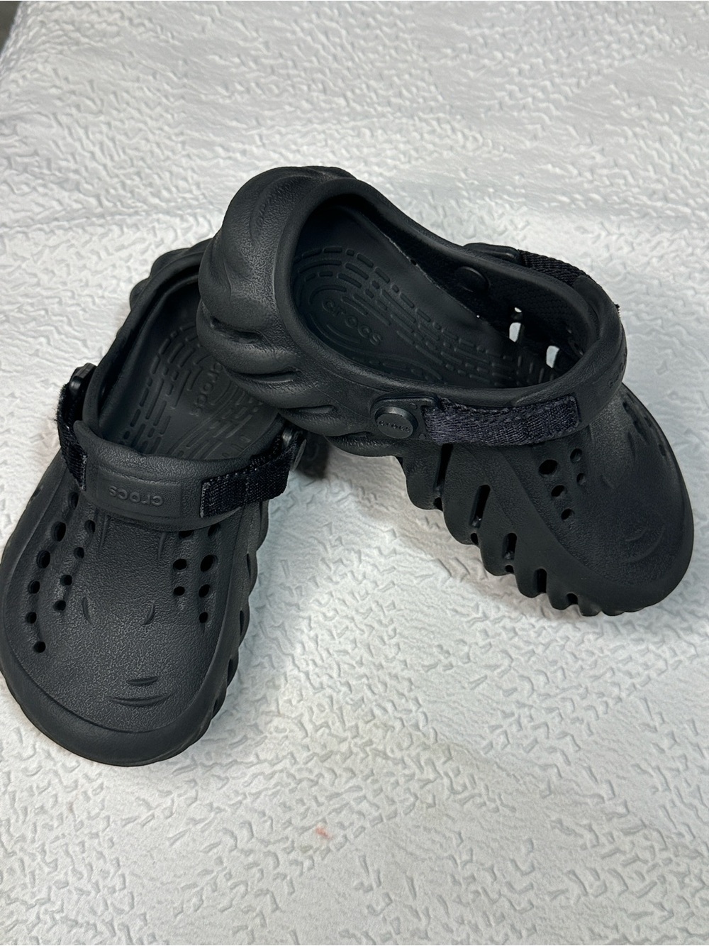 CROCS Kids Black Ventilated Clog Sandals